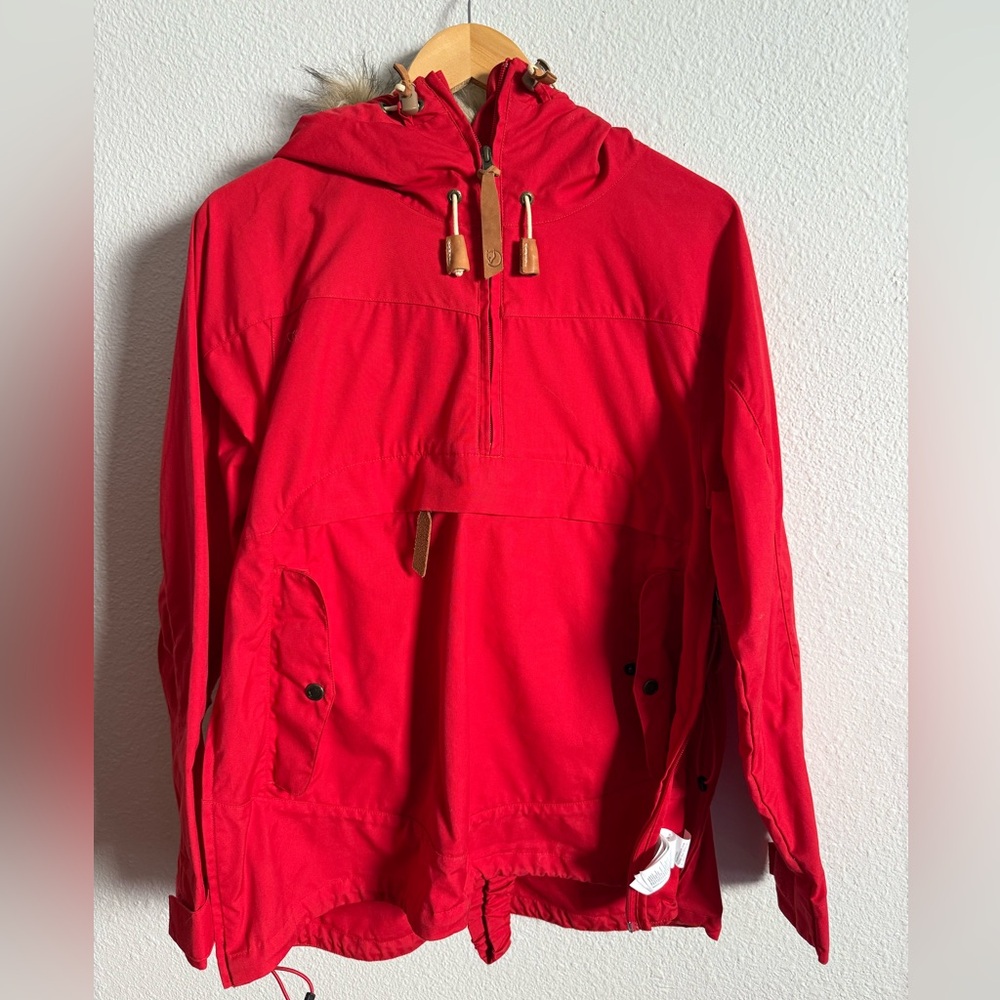 Red Fjällräven anorak parka